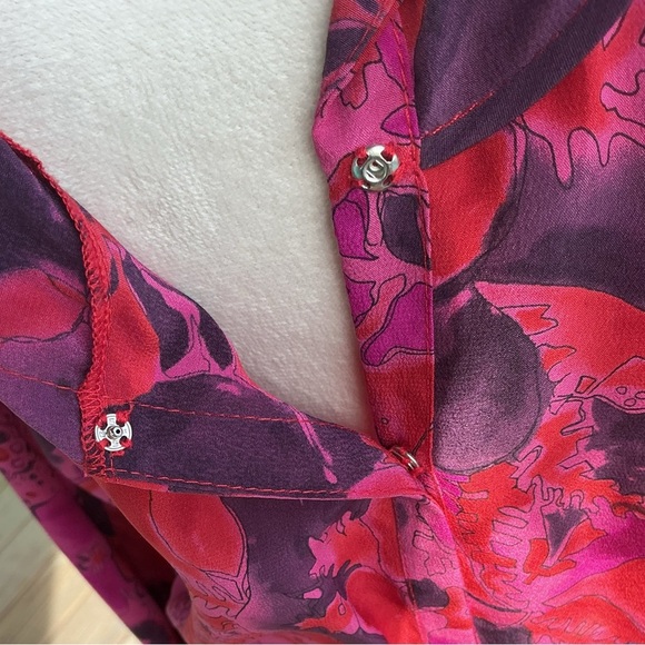 Rebecca Taylor Fuchsia Floral Blouse - Picture 8 of 10